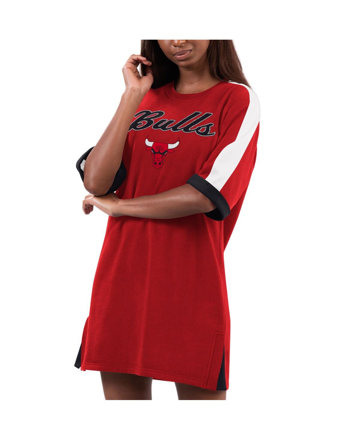 Women's G-iii 4Her by Carl Banks Red Chicago Bulls Flag Sneaker Dress - Red