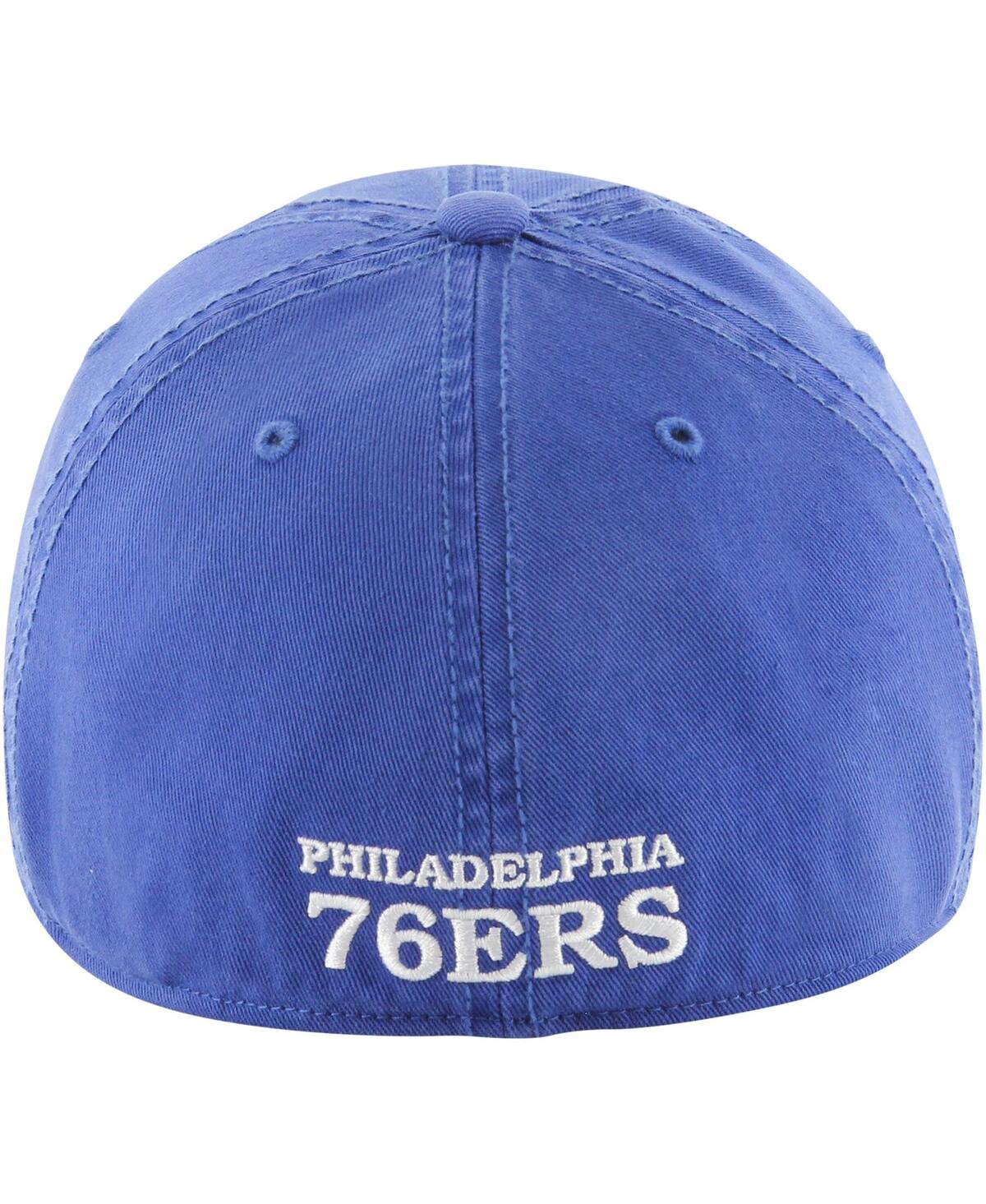 Men's '47 BrandPhiladelphia 76ers Alternate Logo Classic Franchise Fitted Hat - Royal
