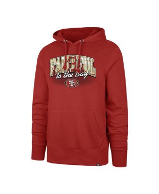 Men's Scarlet San Francisco 49ers Regional Headline Pullover Hoodie