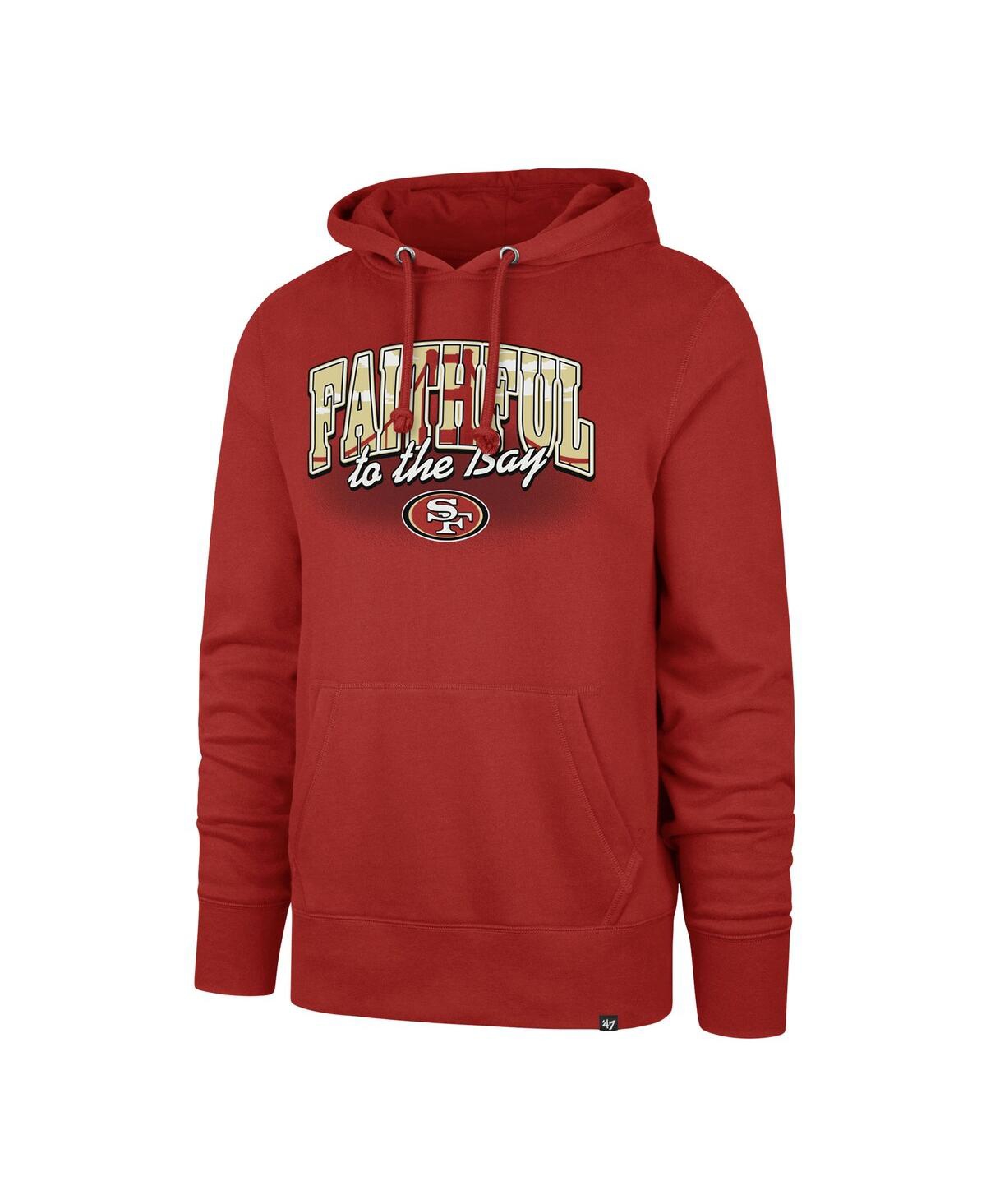 Men's '47 BrandSan Francisco 49ers Regional Headline Pullover Hoodie - Scarlet