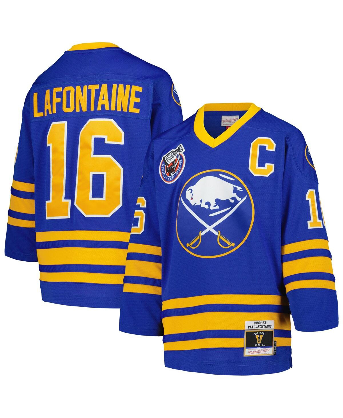 Big Boys Mitchell & Ness Pat LaFontaine Royal Buffalo Sabres 1992 Blue Line Player Jersey - Royal