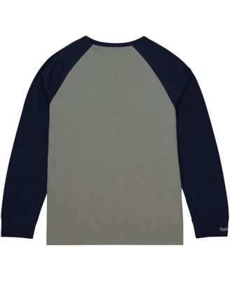 Men's Gray Georgetown Hoyas Legendary Slub Raglan Long Sleeve T-shirt