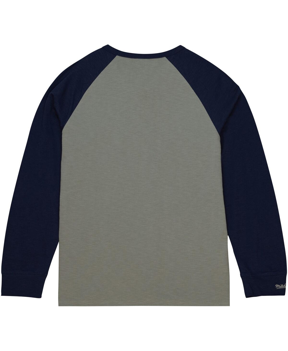 Men's Mitchell & NessGeorgetown Hoyas Legendary Slub Raglan Long Sleeve T-shirt - Gray