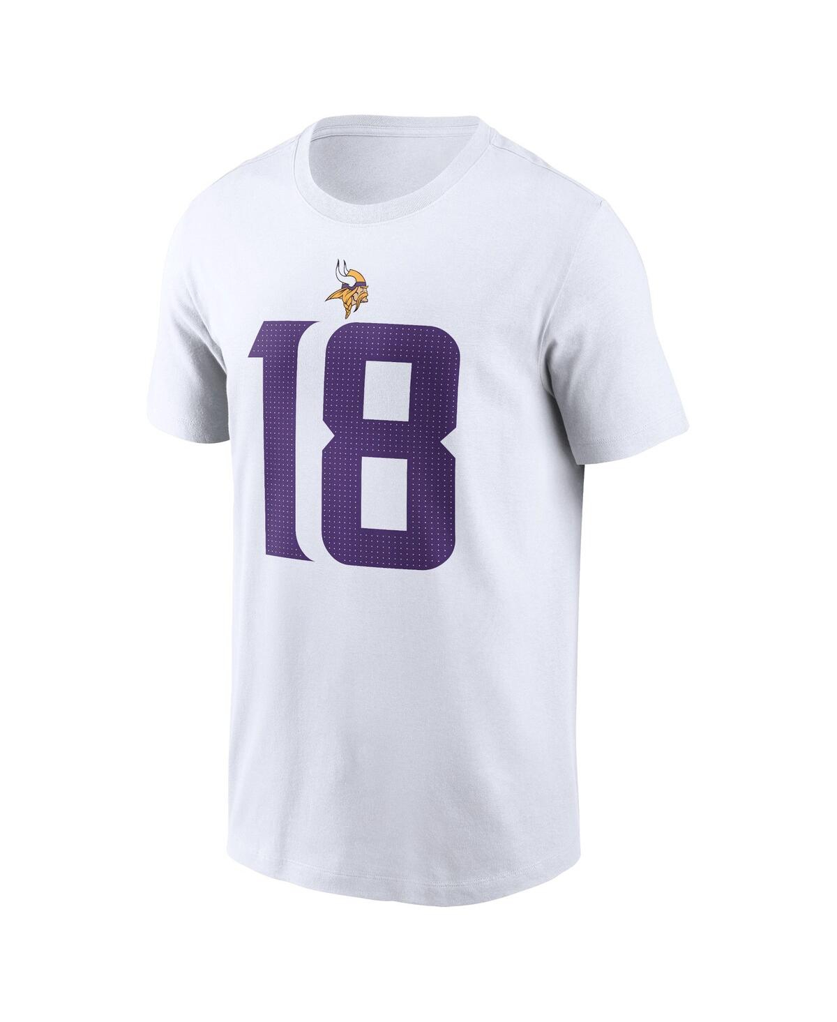 Men's Nike Justin JeffersonMinnesota Vikings Player Name and Number T-shirt - White