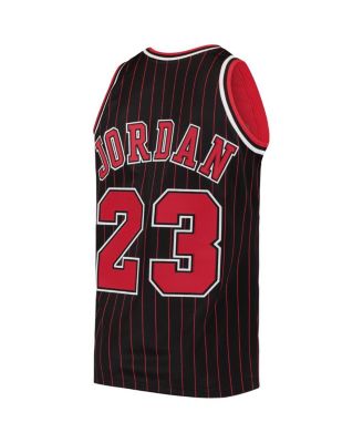 Men's Michael Jordan Black Chicago Bulls 1996/97 Hardwood Classics Authentic Jersey