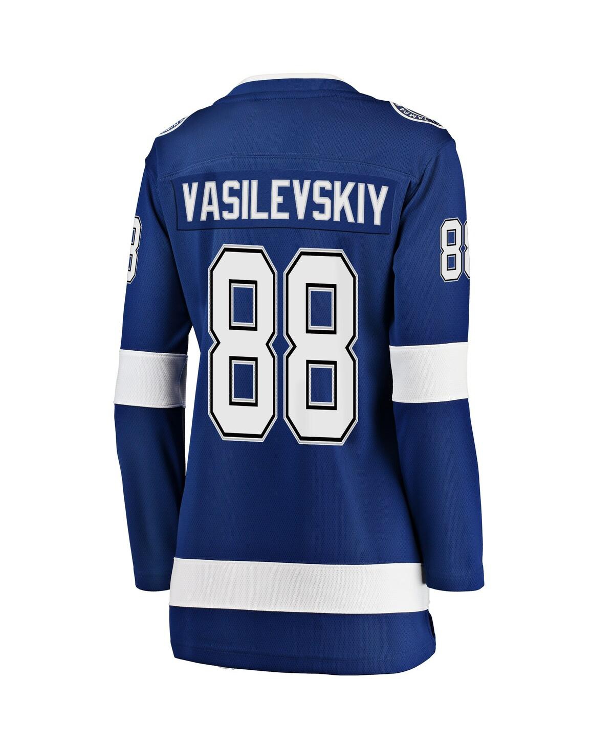 Women's Fanatics Andrei VasilevskiyTampa Bay Lightning Premier Breakaway Player Jersey - Blue