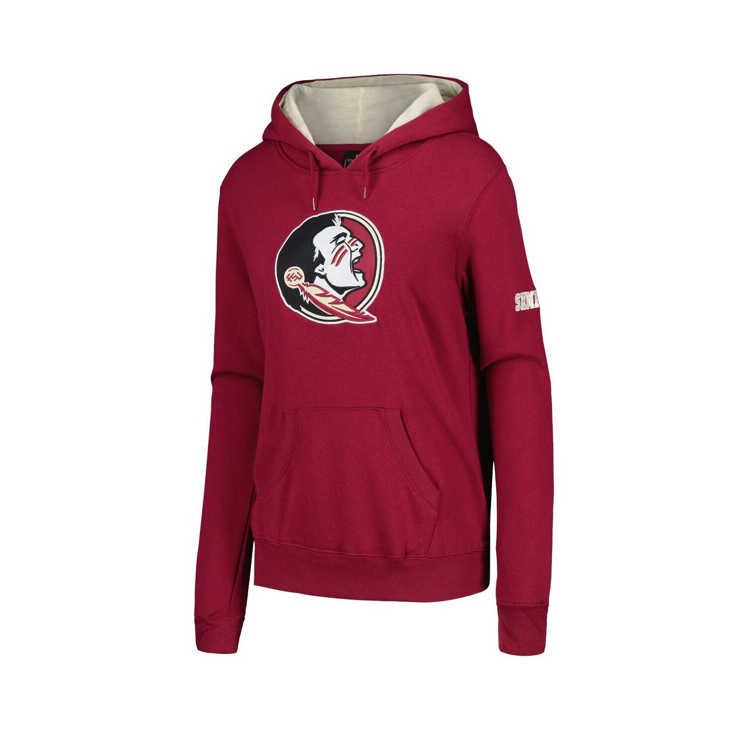 Women's Stadium Athletic Garnet Florida State Seminoles Big Logo Pullover Hoodie