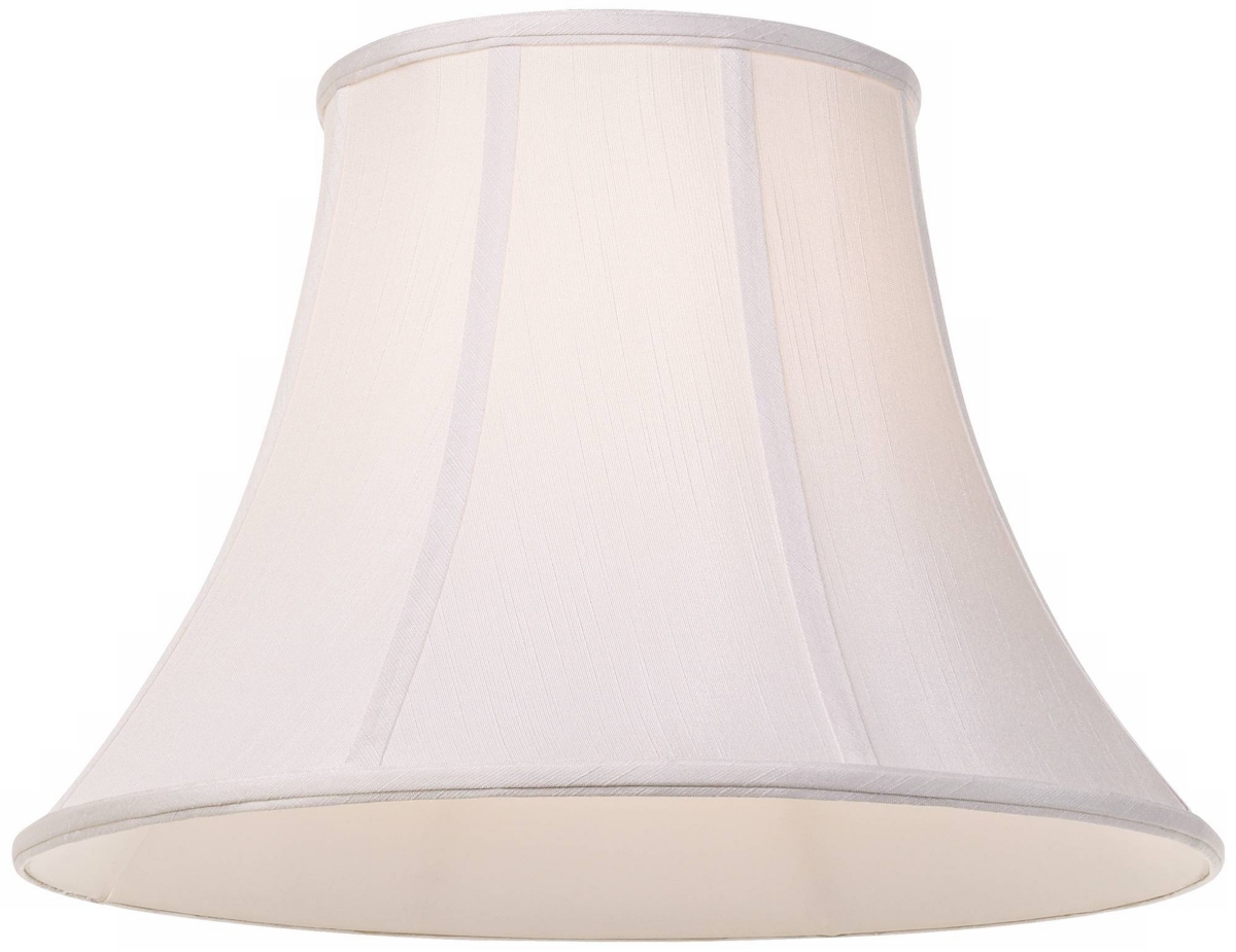 Large Bell Lamp Shade Top x Bottom x Slant x High (Spider) Replacement with Harp and Finial - Imperial Shade - White