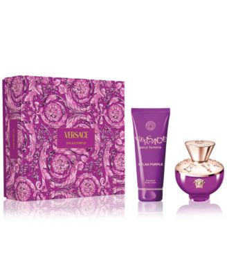 Versace Versace Dylan Purple , 4 Pc Gift Set 3.4oz EDP Spray, 3.4oz Body  Lotion, 3.4oz Bath and Shower Gel, Pouch 