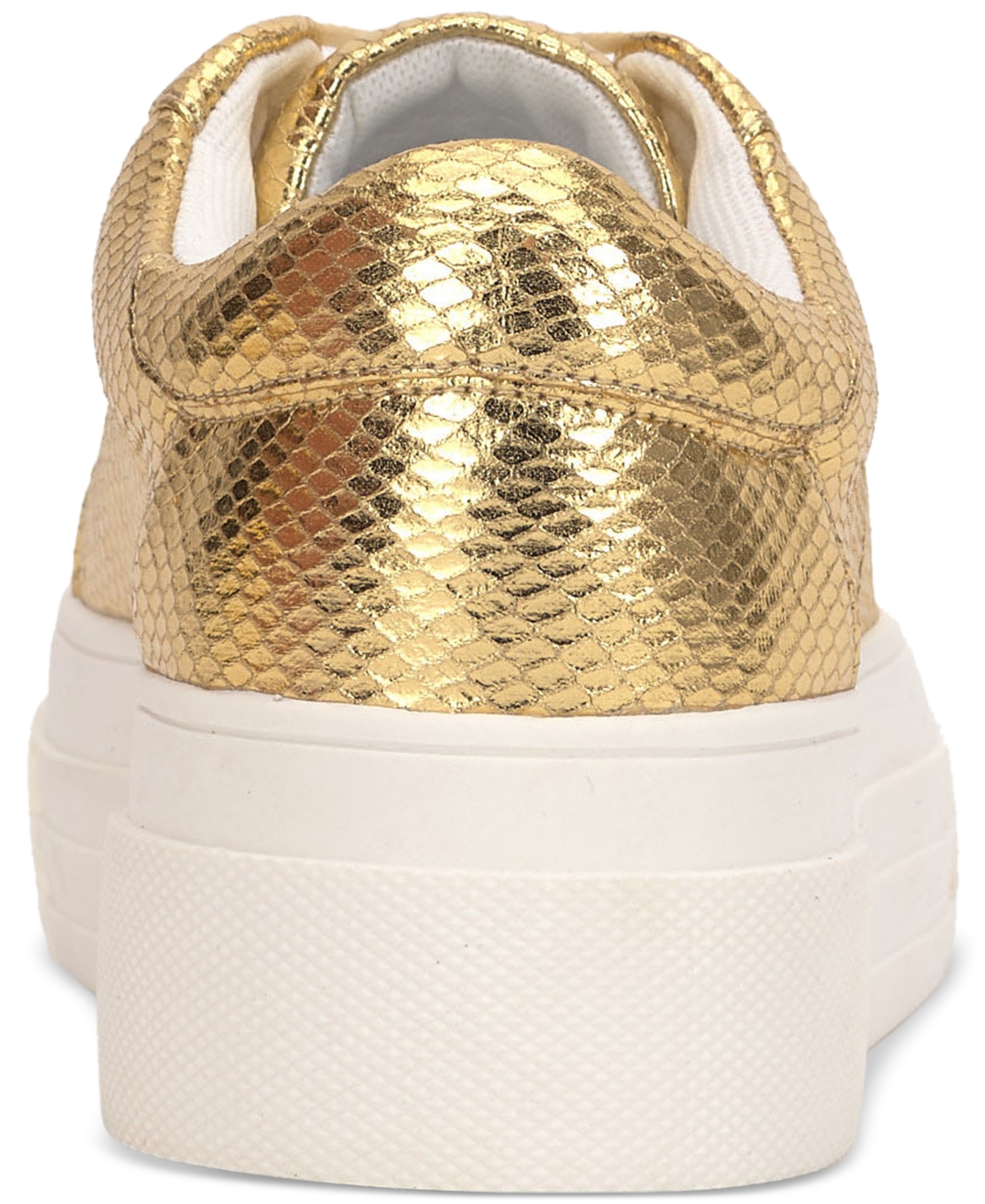 Jessica Simpson Women's Caitrona Lace Up Platform Sneakers In Natural Satin