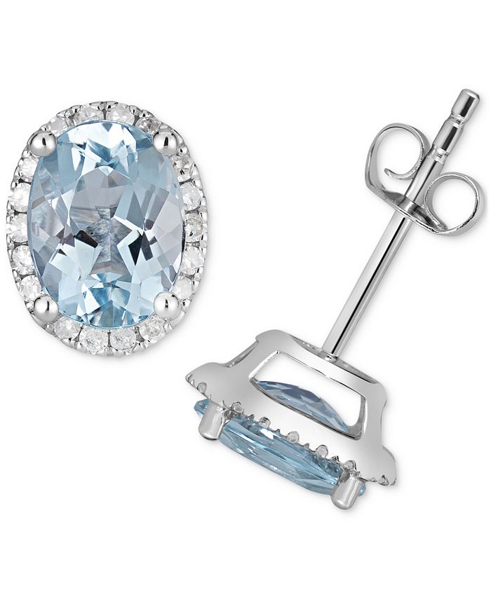 Macys discount aquamarine earrings