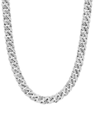 Legacy for Men By Simone I. Smith Men's Crystal Curb Link 24