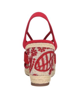 Women's Tiyasa Embroidered Platform Wedge Sandals 