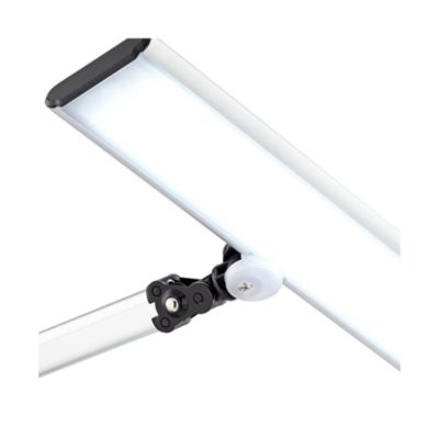 Flynn Modern Desk Lamp 25" High Metallic Black Silver with USB Charging Port Phone Cradle Adjustable Swivel LED for Living Room Office