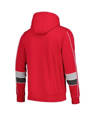 Men's Red Tampa Bay Buccaneers Captain Pullover Hoodie