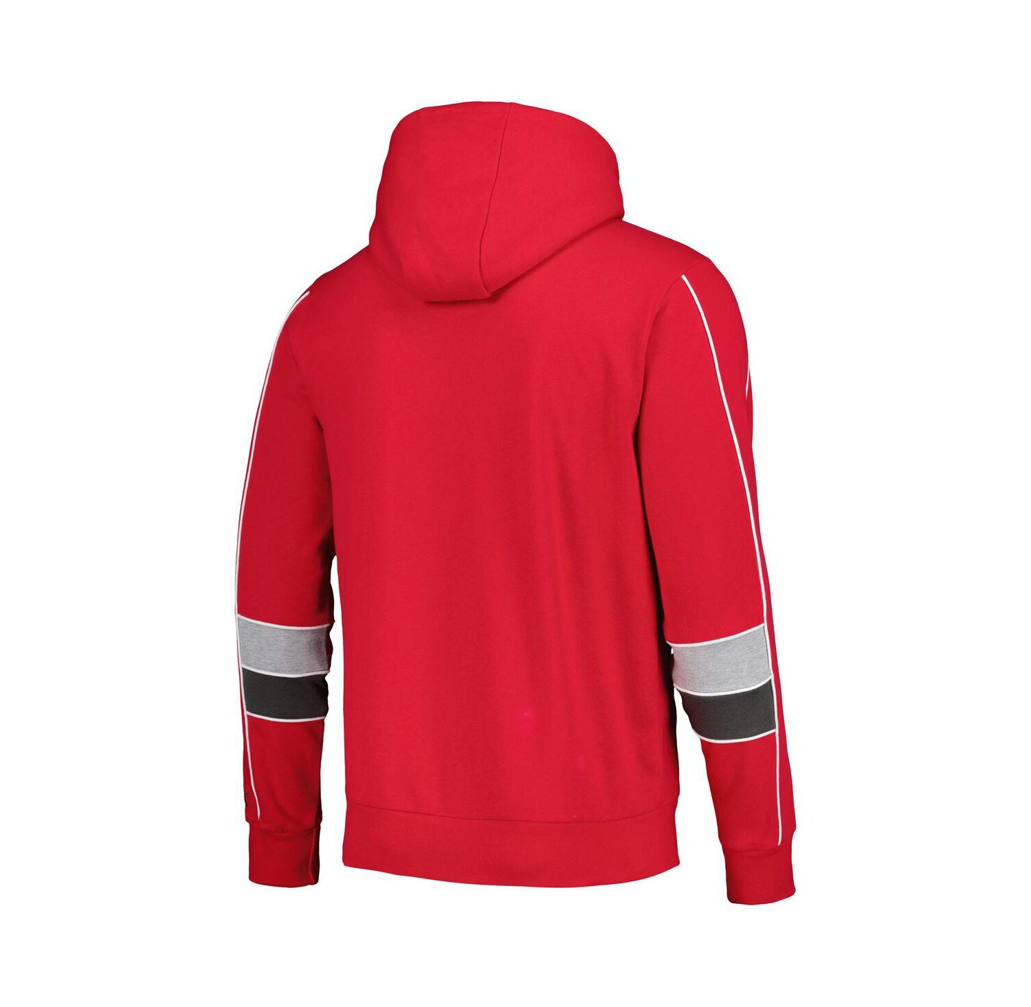 Men's Red Tampa Bay Buccaneers Captain Pullover Hoodie