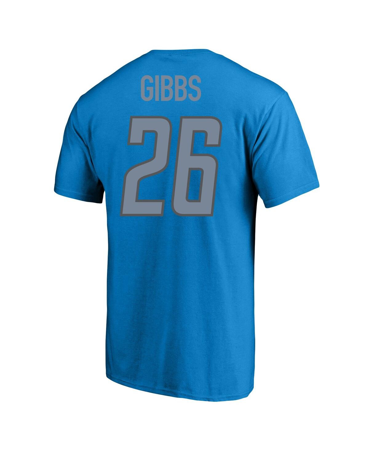 Men's Fanatics Jahmyr GibbsDetroit Lions Big and Tall Player Name and Number T-shirt - Blue