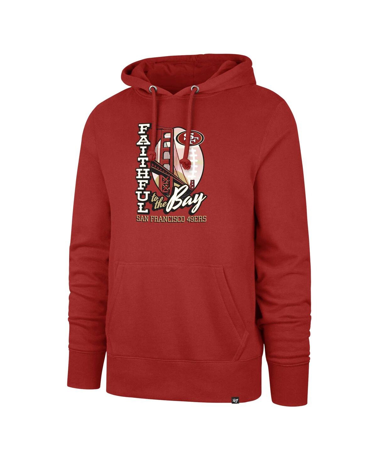 Men's '47 BrandSan Francisco 49ers Regional Headline Pullover Hoodie - Scarlet