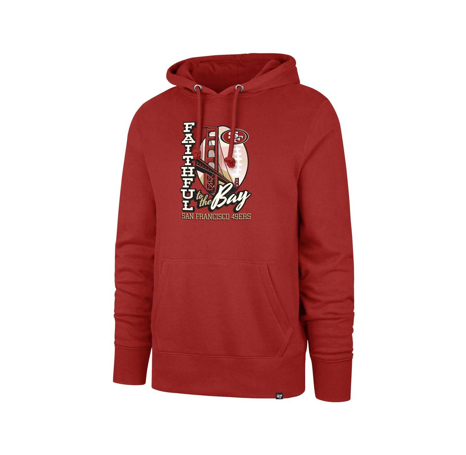 Men's Scarlet San Francisco 49ers Regional Headline Pullover Hoodie