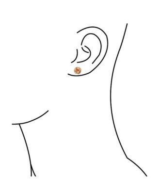 Traditional Open Ball Knot Earrings 14K Gold Plated Sterling Silver