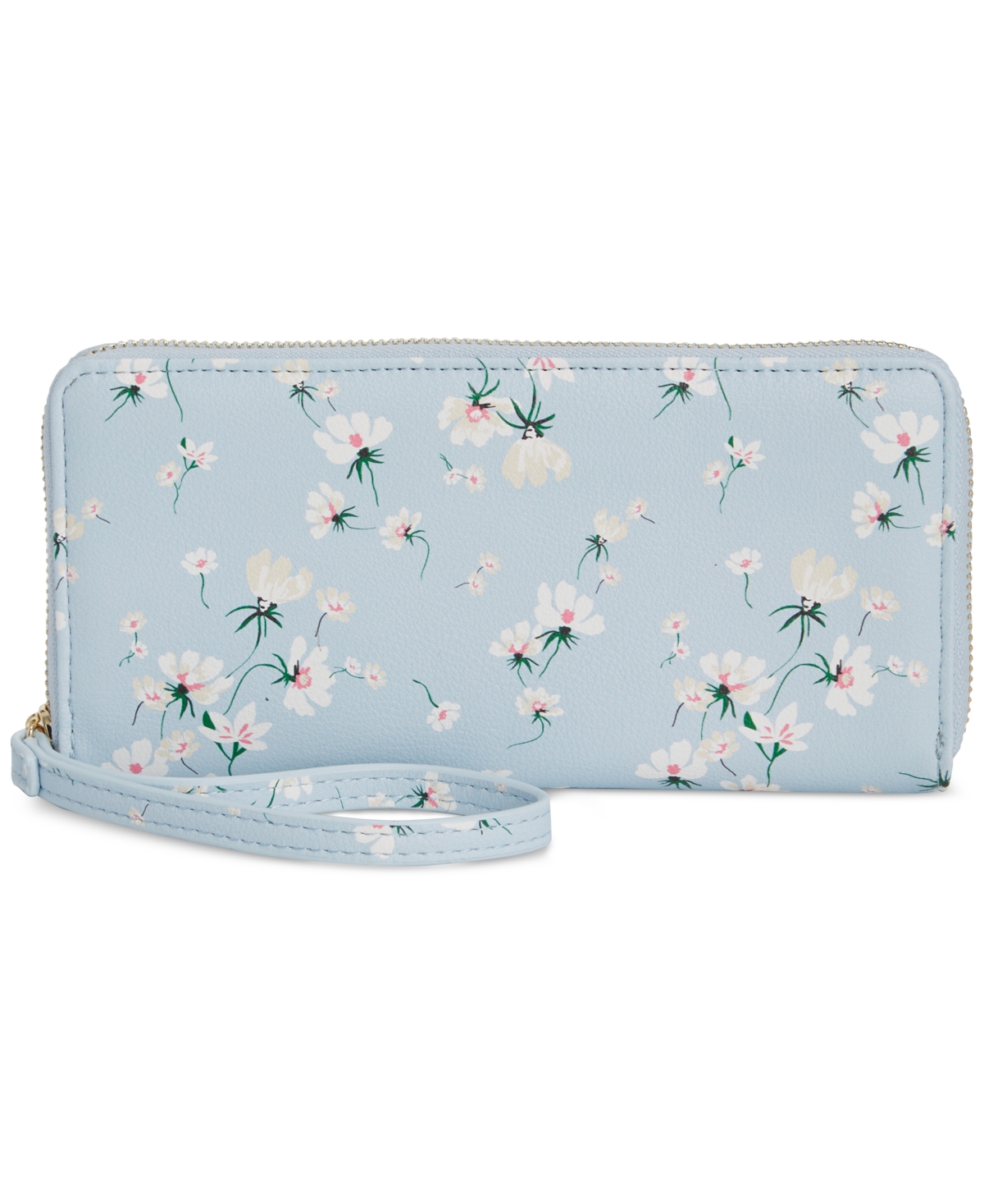 On 34th Angii Zip Around Printed Wallet, Created For Macy's In Cheerful Flower