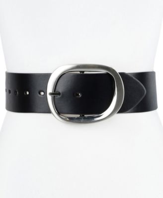 Women's Reversible Oversized Statement Buckle Belt