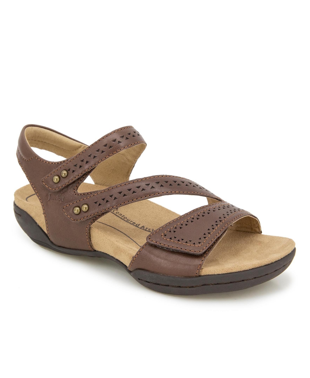 Women's Makayla Flat Heel Sandals - Brown