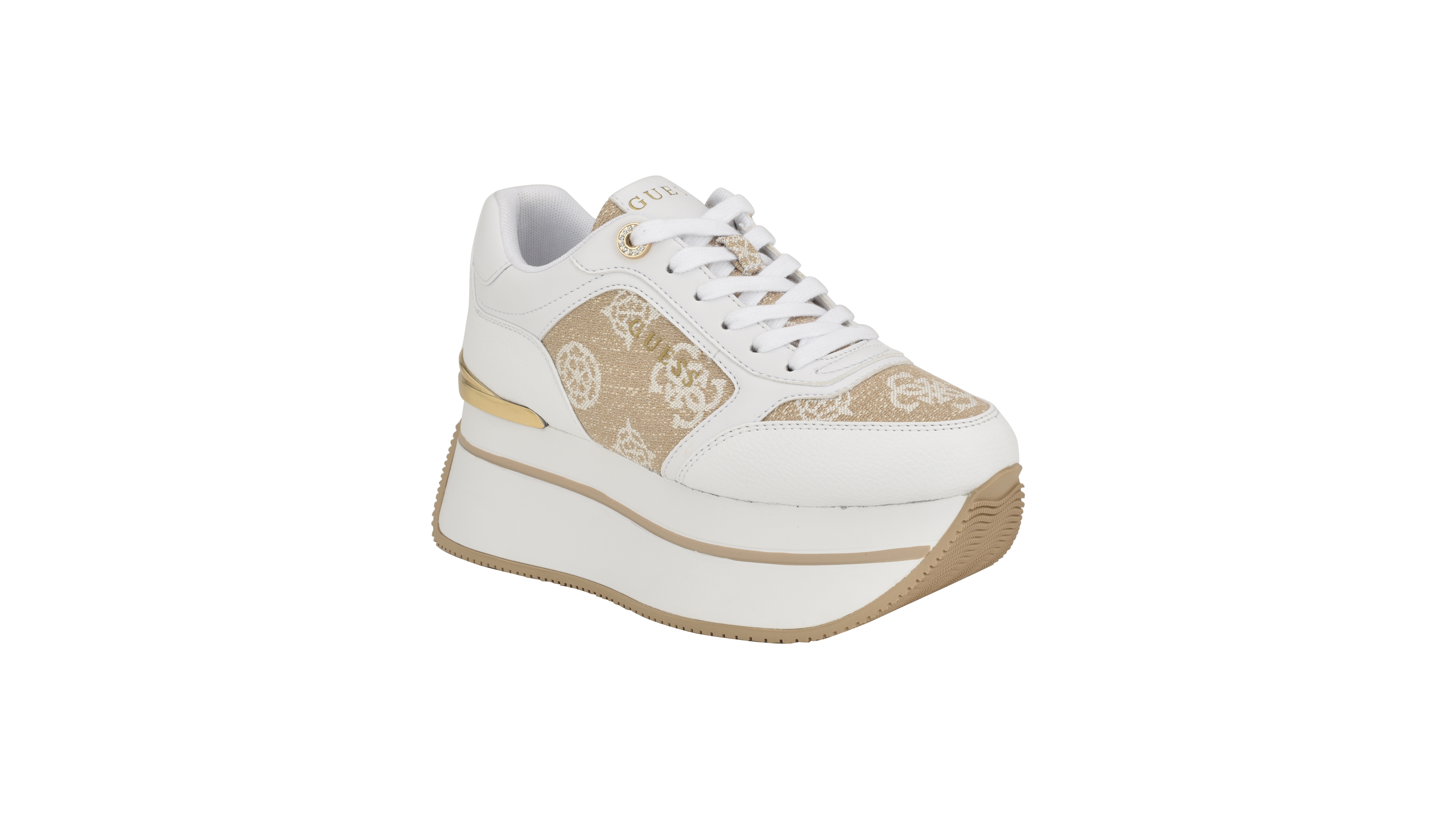 Guess Women's Camrio Casual Double Platform Lace Up Sneakers