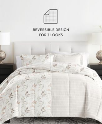Foliage Stripe 2-Piece Comforter Set, Twin/Twin XL