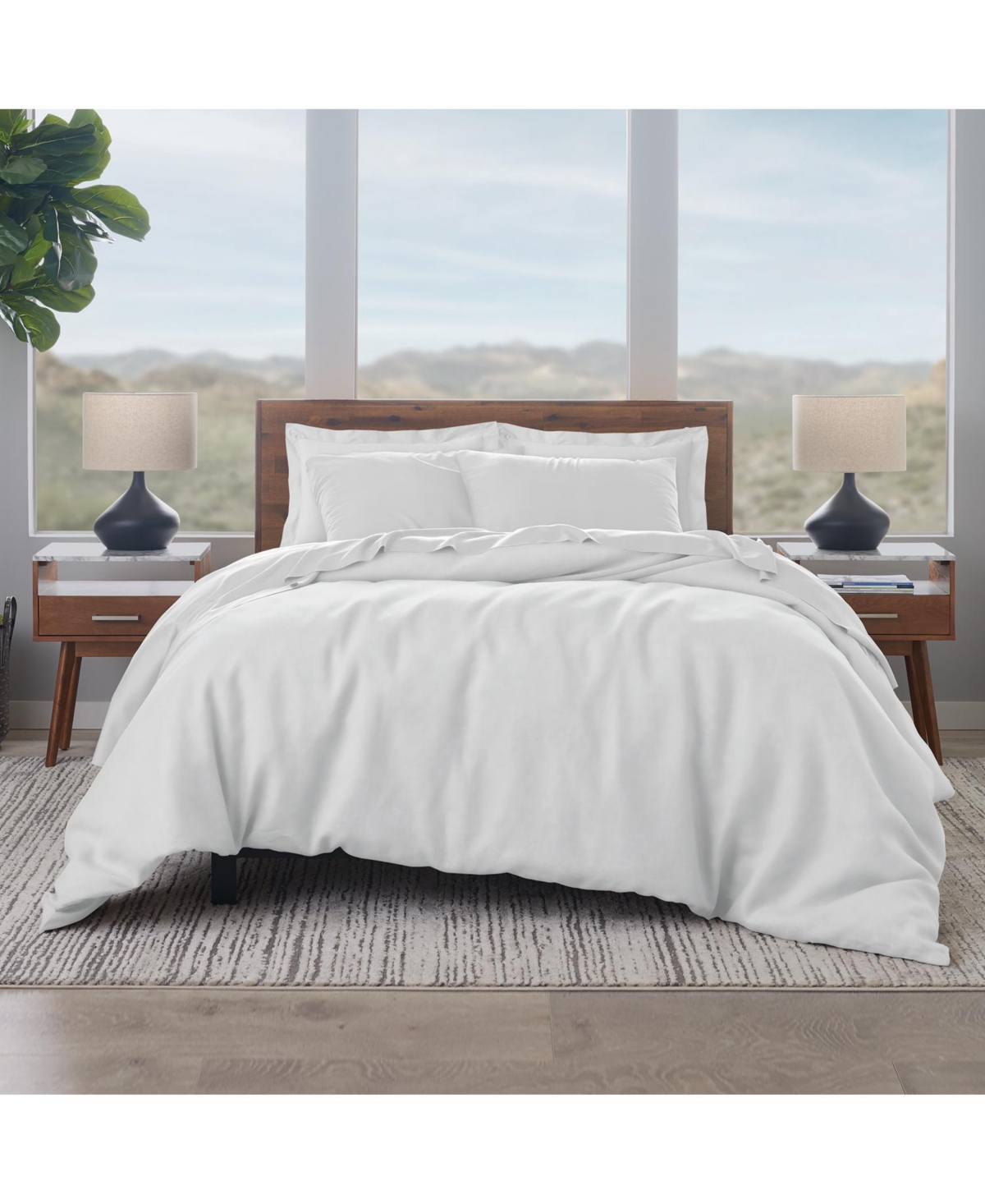 ELLA JAYNE PREMIUM 100% COTTON 300 THREAD COUNT 3-PIECE DUVET COVER SET, FULL/QUEEN 
