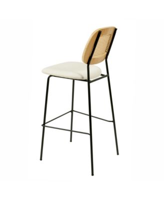 2 Pcs Rattan Counter Stool