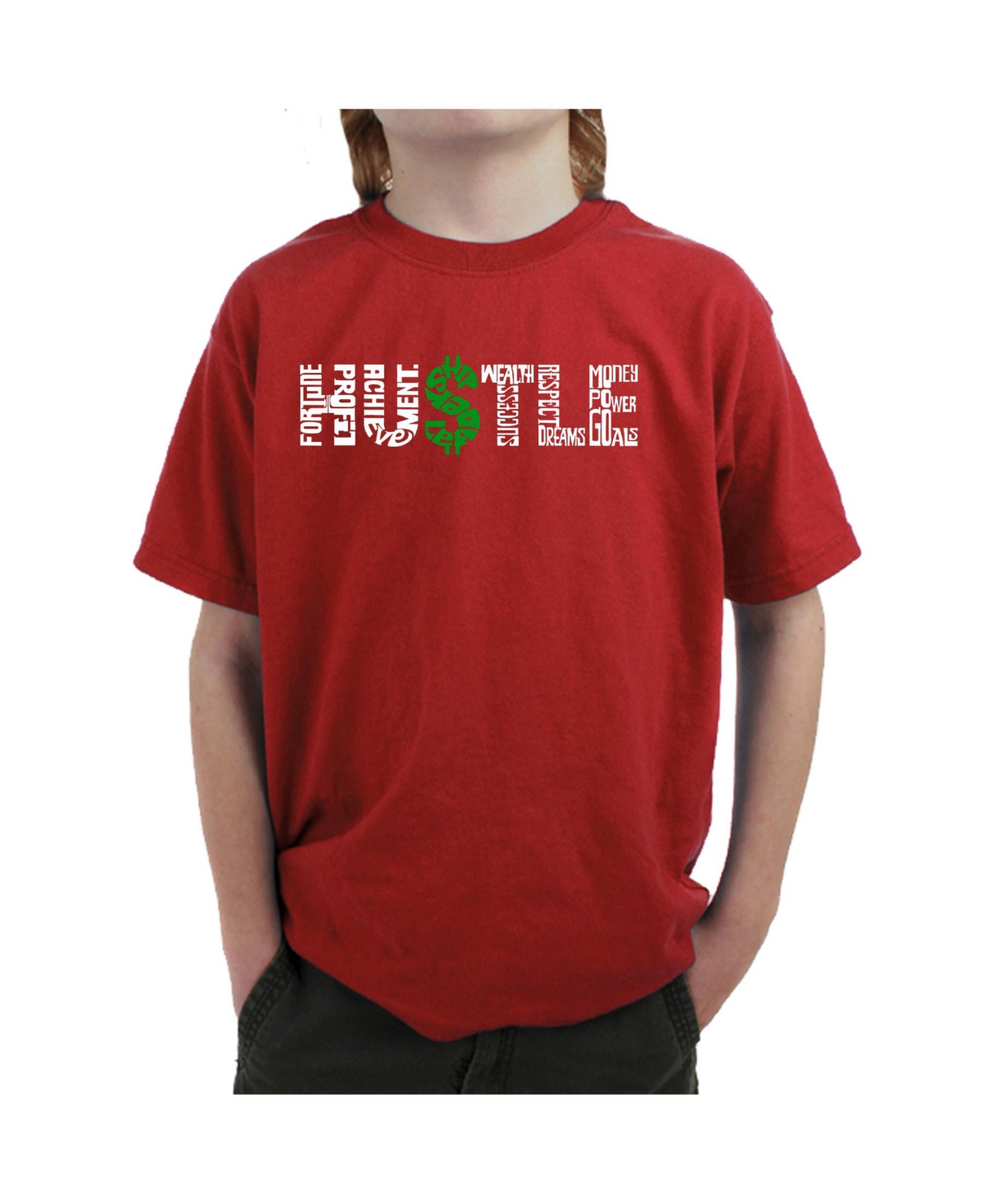 Boy's Word Art T-shirt - Hustle
