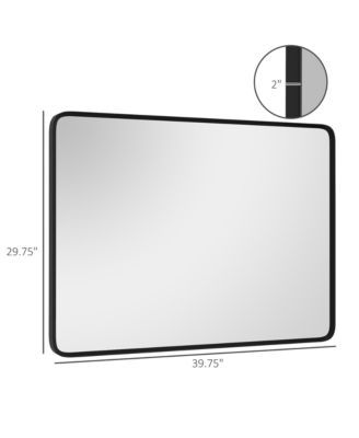 40 x 30 Wall-Mounted Living Room Recgle Mirror