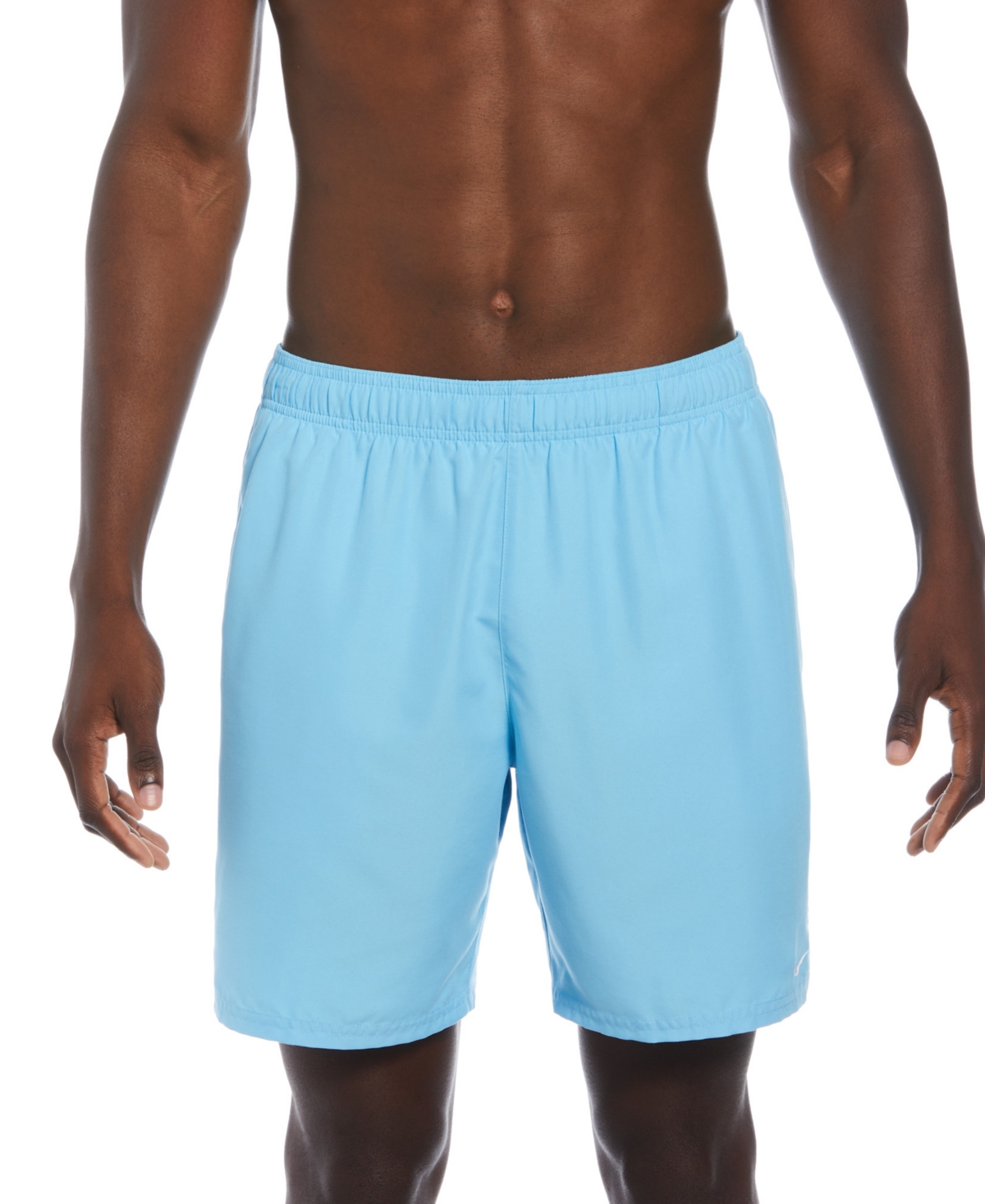 Shop Nike Men's Essential Lap Solid 7" Swim Shorts In Aquarius Blue