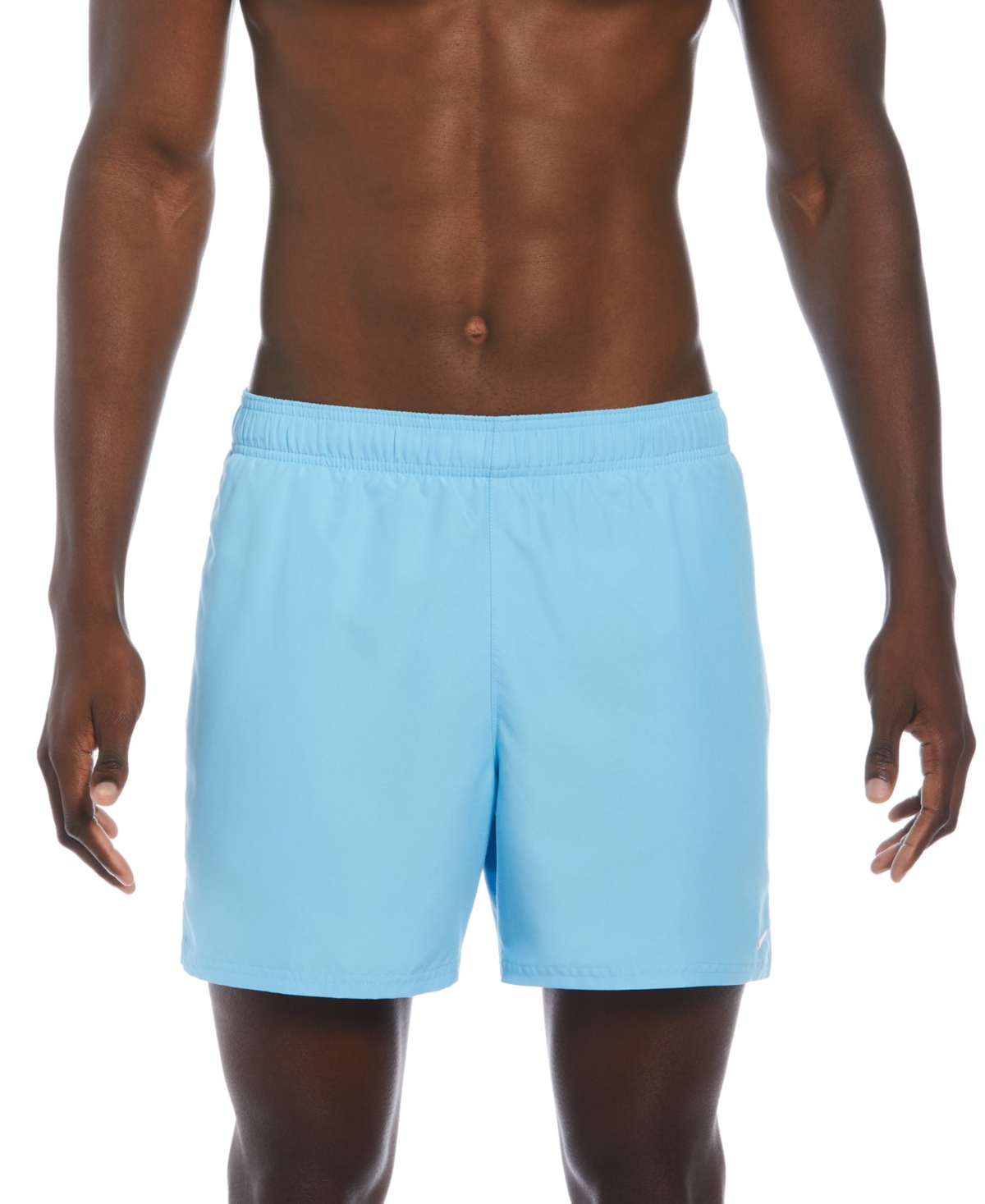 Shop Nike Men's Essential Lap Solid 5" Swim Trunks In Aquarius Blue