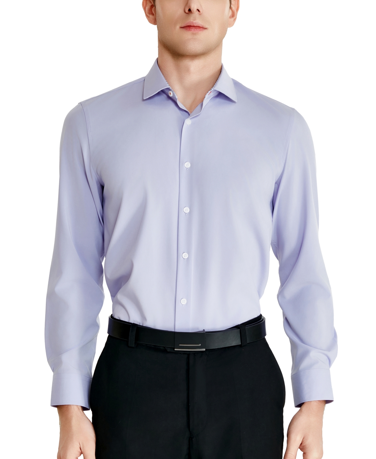 Tallia Men's Slim-Fit Solid Poplin Dress Shirt