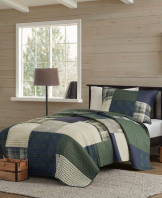 Mill Creek Oversized Cotton 2-Pc. Quilt Set, Twin/Twin XL