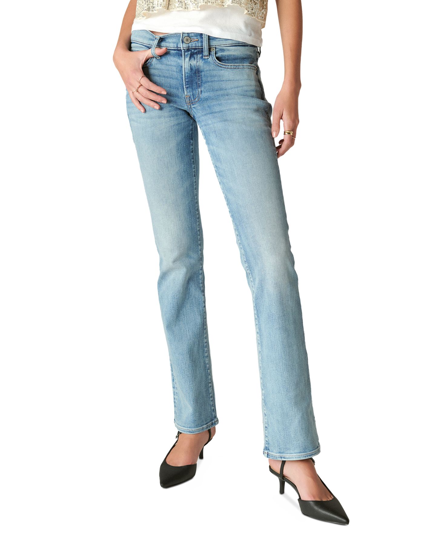 Женские джинсы Lucky Brand Mid-Rise Sweet Bootcut, цвет: Cabana — фото 1