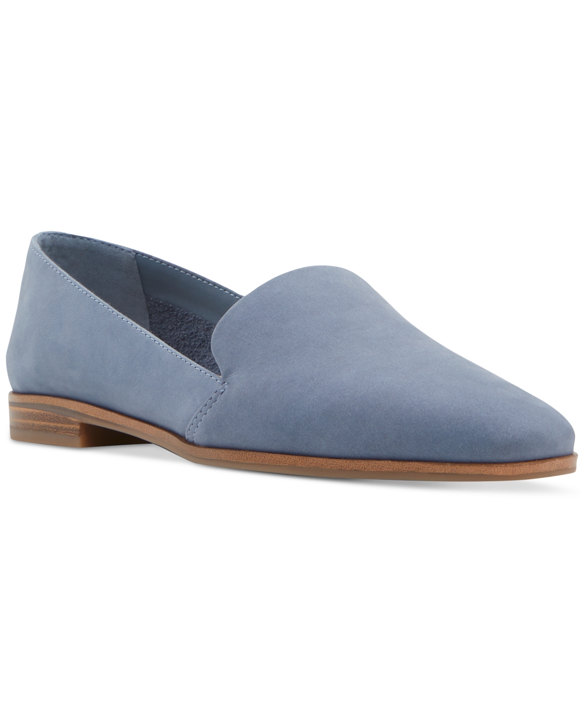 Shop Aldo Women's Veadith Almond Toe Slip-on Flat Loafers In Blue
