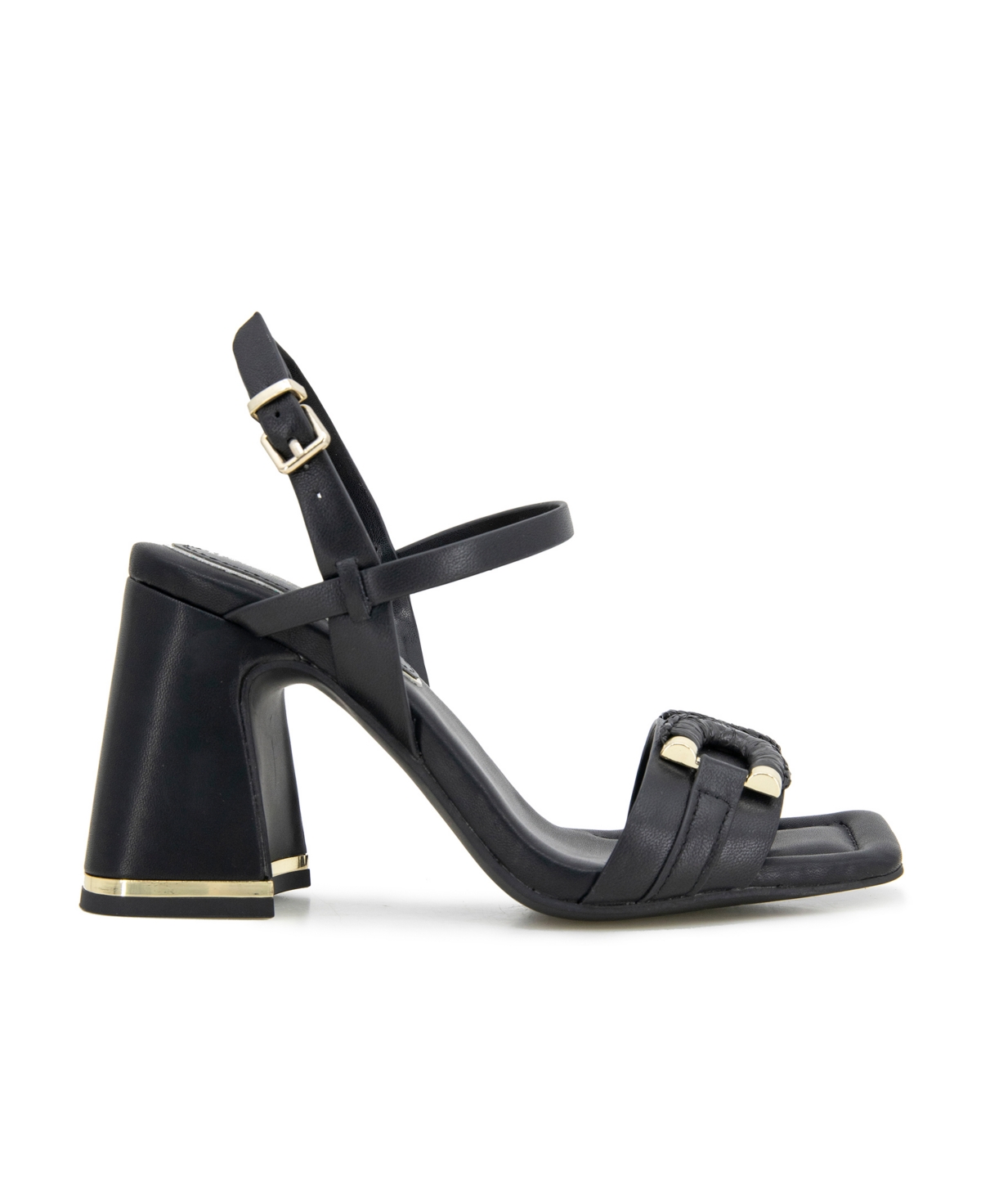 Kenneth Cole New York Women's Jessie Bit Ornament Flared Block Heel Dress Sandals