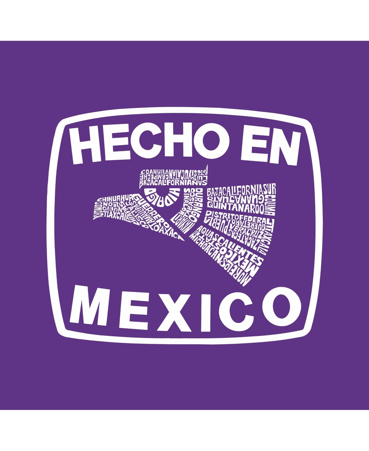 Girl's Word Art T-shirt - Hecho En Mexico