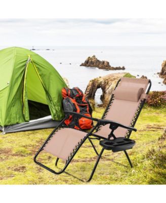 Outdoor Folding Zero Gravity Reclining Lounge Chair