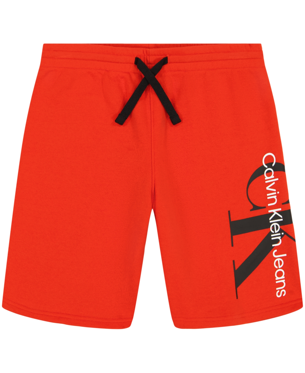 Calvin Klein Kids' Big Boys Graphic Knit Shorts In Fiery Red