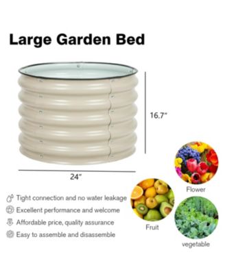 Muffin Metal Raised Garden Bed Set for Outdoor Gardening