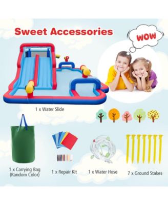 Inflatable Water Slide Park for Kids Backyard Outdoor Fun (without Blower)