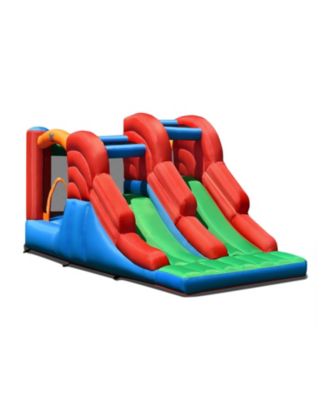 3-in-1 Dual Slides Jumping Castle Bouncer without Blower - Macy's