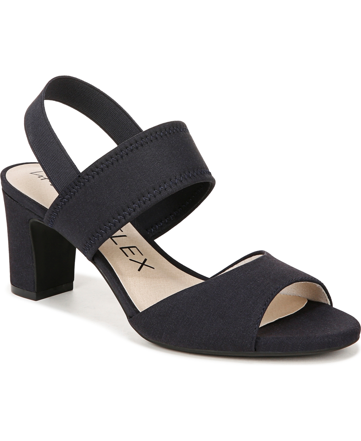 Shop Lifestride Women's Fiona Slingback Dress Sandals In Lux Navy Fabric