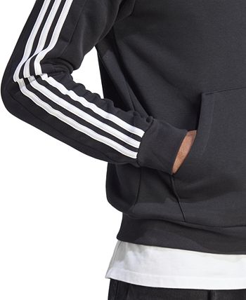 adidas Essentials 3-Stripes Quarter-Zip Sweatshirt - Black