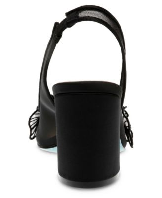 Women's Petra Flower Applique Slingback Pumps