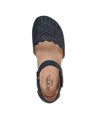 Women's Bronnie Perforated Two-Piece Flat Sandals